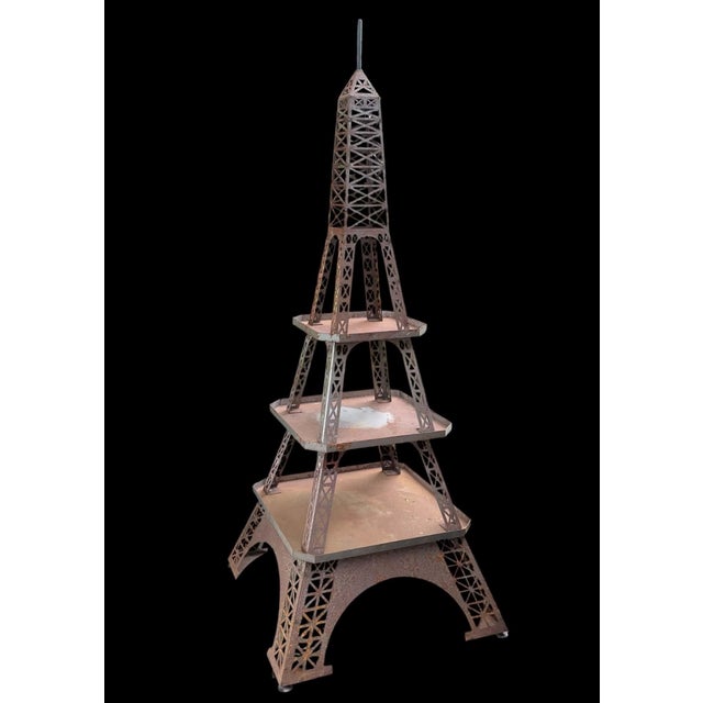 1980s 1980s Garden Eiffel Tower 3 Platform Plant Stand For Sale - Image 5 of 9