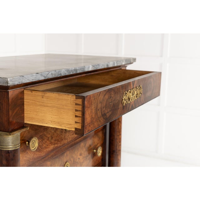 Antique French Mahogany Semainier, 1800s For Sale - Image 3 of 12