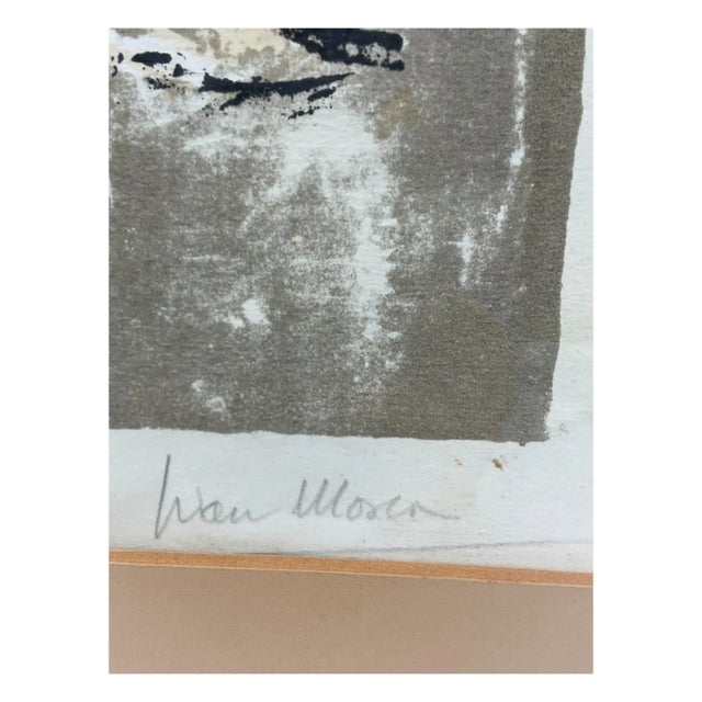 Mid-Century Modern Ivan Mosca (Italy, 1914-2005) Color Lithograph, Framed For Sale - Image 3 of 5