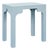 Matthew Izzo Home Hannah Light Blue Linen Occasional Table For Sale
