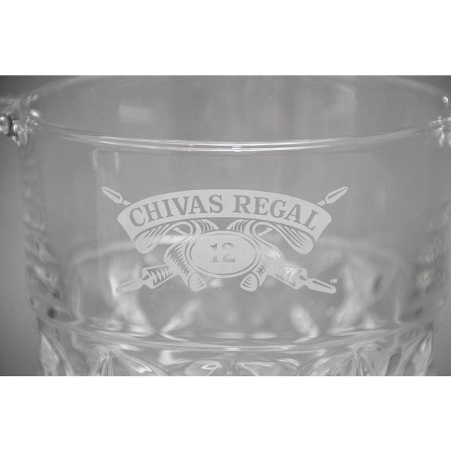Vintage Heavy Cut Glass Ice Bucket Chivas Regal Made in France, circa 1980s. Heavy cut glass ice bucket in the traditional...