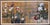 Beautiful vintage Japanese four-panel Byobu folding screen, individually hand-painted by Hiyakuho Imayasu for The Iohara...