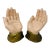 Pristine 10” Scioto Ceramics Anatomical ‘Orans’ Prayer Hands - A Pair - Circa 1977 For Sale