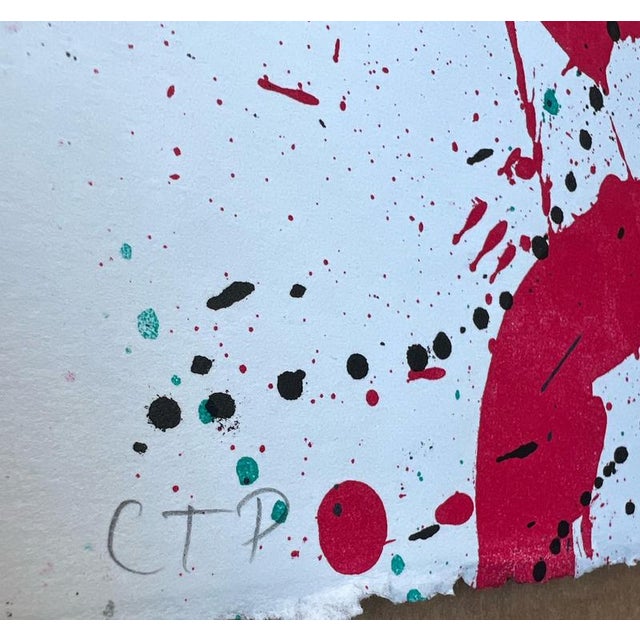 Modern Sam Francis, Lithograph Abstract, 1982, Lithograph For Sale - Image 3 of 4