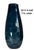 14+ In, Tall Art Glass Wavy Pattern Blue Vase For Sale - Image 12 of 12