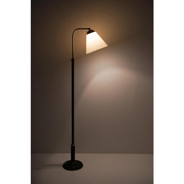 Metal Swedish Functionalist Floor Lamp, 1930s For Sale - Image 7 of 8