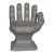 Late 20th Century Faux Stone Indoor/Outdoor Hand Chair in the Style of Rmic For Sale
