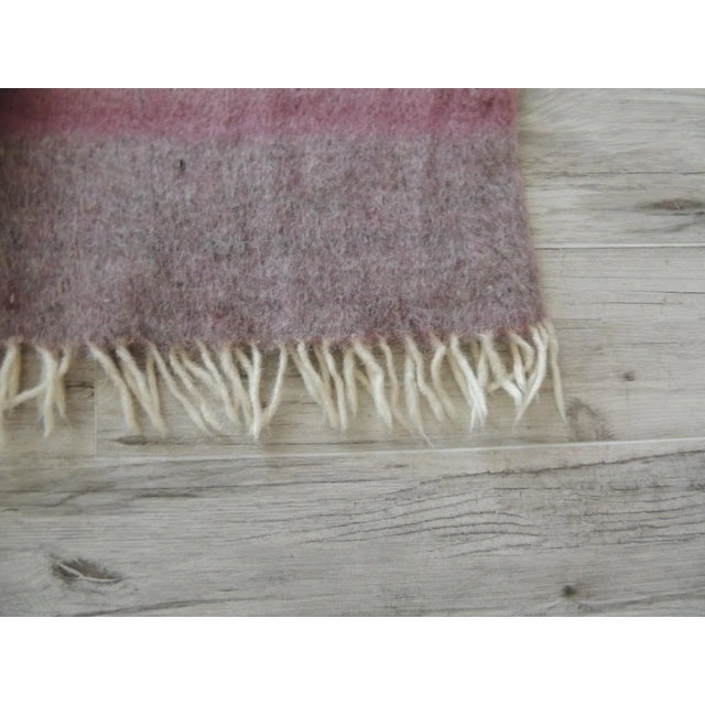 Large Argentinean Taupe Heavy Wool Throw For Sale - Image 4 of 8
