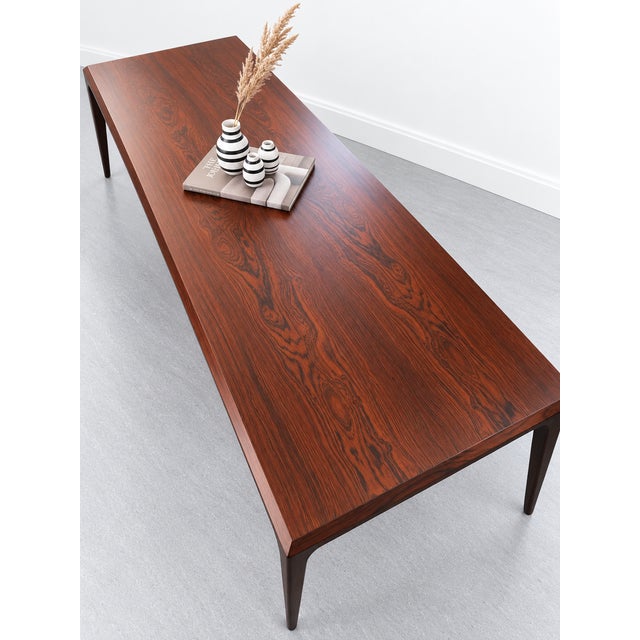 Johannes Andersen Rosewood Coffee Table by Johannes Andersen for Silkeborg Møbelfabrik, Denmark, 1960s For Sale - Image 4 of 7