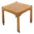 Vintage Brass Detail Cane Inset Drinks Table For Sale
