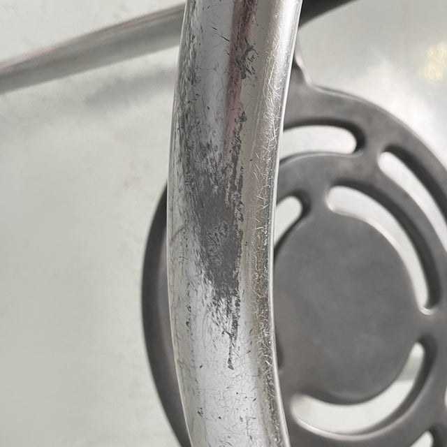 Silver Italian Modern Boulevard Aluminium Chairs by Y Ferdinand Alexander Porsche for Ycami, 1990s, Set of 8 For Sale - Image 8 of 18