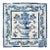 Antique 18th Century Portuguese Blue & White Floral Bouquet Tile Panel For Sale
