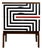Polish Chest of Drawers with Op Art Motif, 1970s For Sale