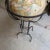 Mid-Century Modern Metal Globe on Stand For Sale - Image 4 of 7