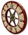Nice Antique American Hand Painted Wood & Metal Wheel of Fortune Gaming Wheel Circa Early 20th Century For Sale - Image 4 of 18