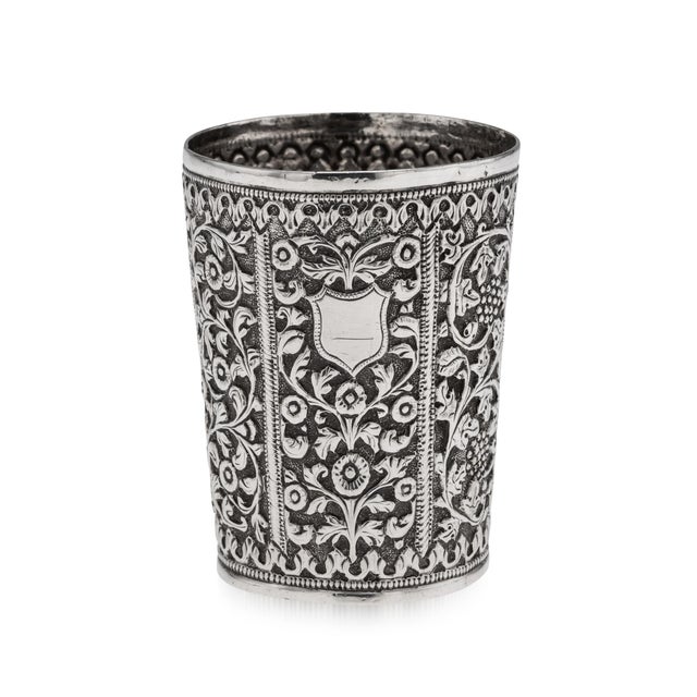 Antique 19th Century Indian Kutch Silver Beaker, 1890 For Sale - Image 15 of 15