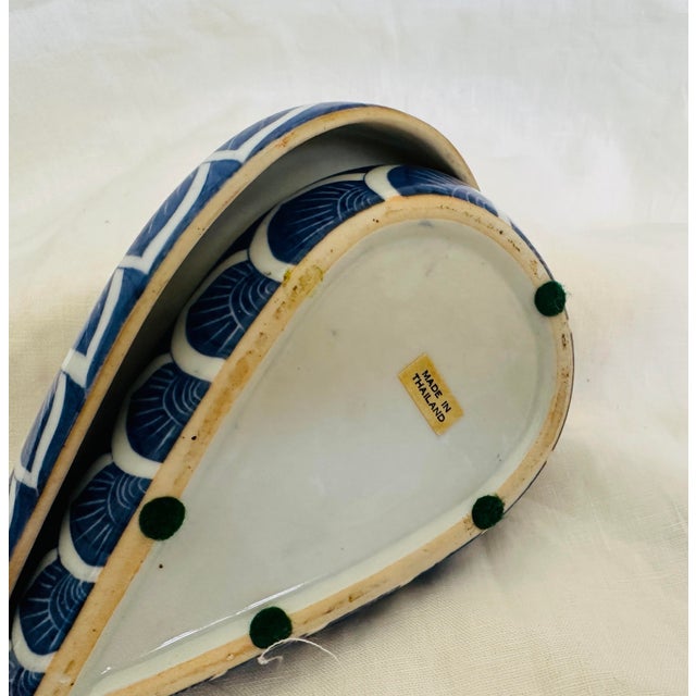 Ceramic Blue & White Duck Trinket Dish For Sale - Image 7 of 7