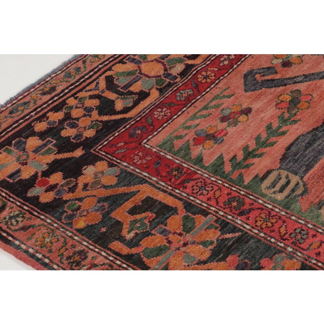 1960s Vintage Turkish Twin Lion Pictorial Rug With Colorful Tribal Motifs - Rug & Kilim For Sale - Image 5 of 10