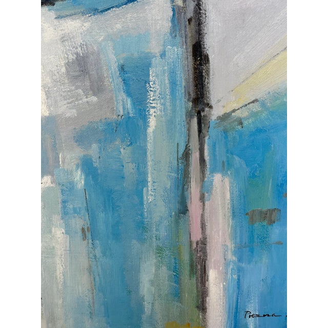 Wood Contemporary Abstract Original Oil Painting For Sale - Image 7 of 12