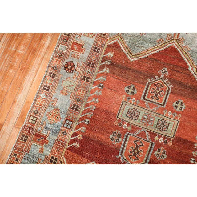 Zabihi Collection Tribal Persian Kurd Rug For Sale - Image 9 of 10