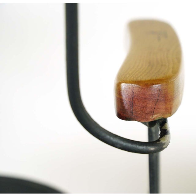 Mid 20th Century Vintage Restored Counter Height Billiard Room Chair For Sale In New York - Image 6 of 10