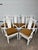 Textile Vintage Asian Style Lacquered Dining Chairsby Thomasville W/ Velvet Cushions, Set of 6 For Sale - Image 7 of 12
