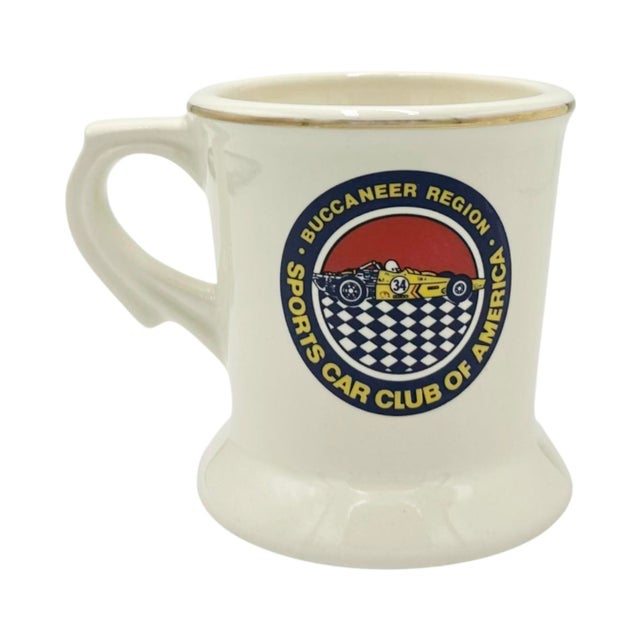 Ceramic Vintage Sports Car Club of America Buccaneer Region Ceramic Mug For Sale - Image 7 of 10