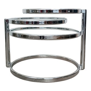 Side Table with Swivel Tops, 1980s For Sale