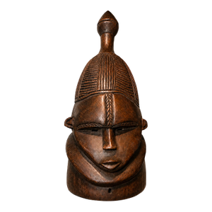 Large Senufo-Style African Helmet Mask Sculpture