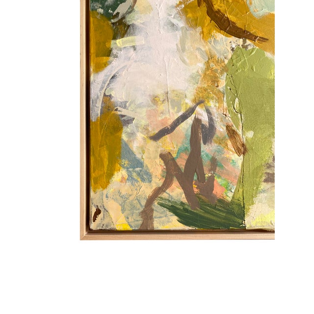 Green "Overhanging Branches" 2025 Framed Painting by Jessalin Beutler For Sale - Image 8 of 8