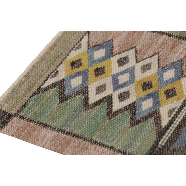 Signed Antique Marta Maas Swedish Textile, Scandinavian Geometric - Rug & Kilim For Sale In New York - Image 6 of 7