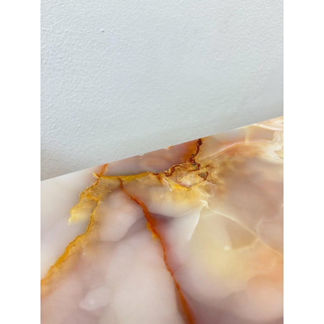 1970s Pink Onyx Coffee Table For Sale In Miami - Image 6 of 11