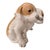 This porcelain figurine, designed by Erik Nielsen for Royal Copenhagen, depicts two Pointer puppies snuggled together. The...