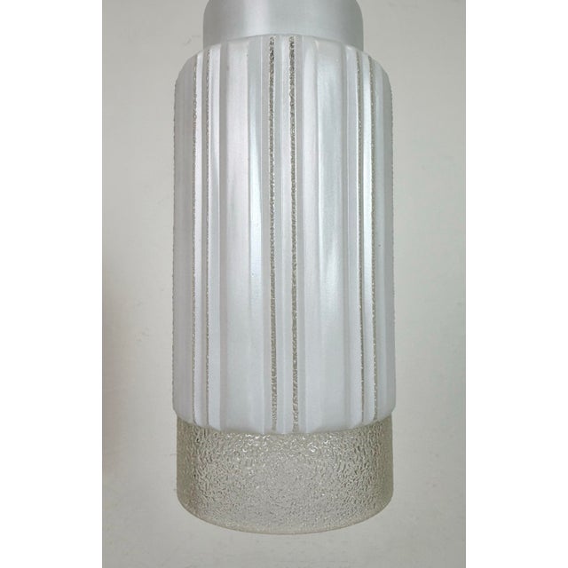 Vintage Glass Ceiling Light, 1970s For Sale - Image 4 of 15