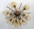 Italian 21st Century Mezzo Bronze Amber Bubbles Murano Flush Mount by Fabio LTD For Sale - Image 3 of 9