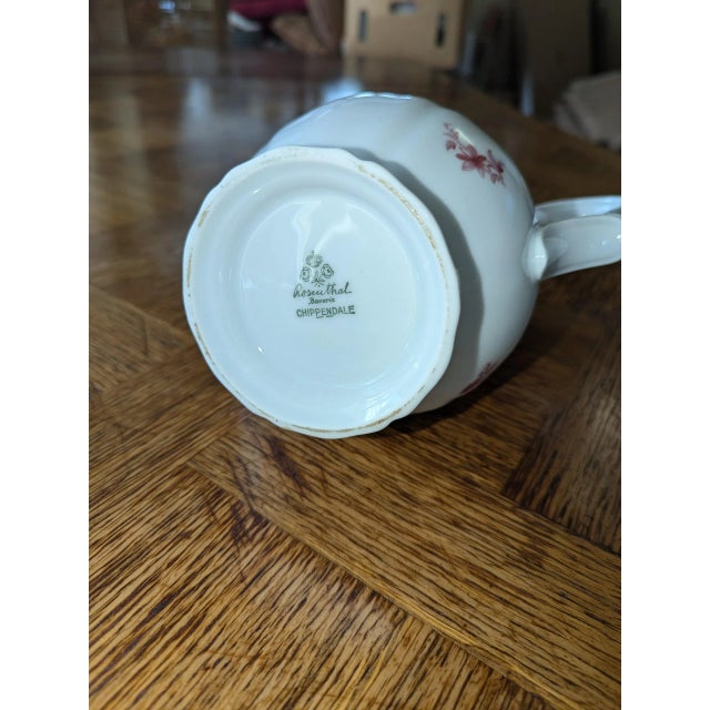 Rosenthal Early 20th Century Rosenthal of Bavaria Tea/Coffee Pot Gold Trim & Floral Pattern For Sale - Image 4 of 5