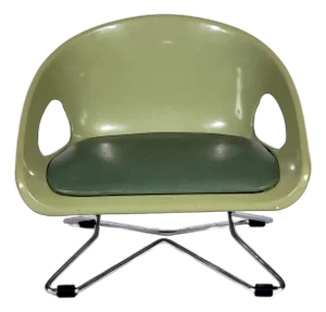 Vintage Original MCM Cosco Household Goods (Columbus Indiana) Padded Childs Seat