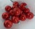 Mid-Century Modern Vintage Red Glass Holiday Ball Ornaments - Set of 14 For Sale - Image 3 of 4