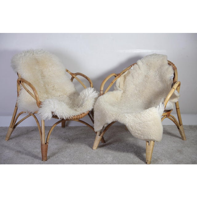 Mid-Century Modern Children's Rattan Chairs from Uluv, 1960s, Set of 2 For Sale - Image 6 of 7