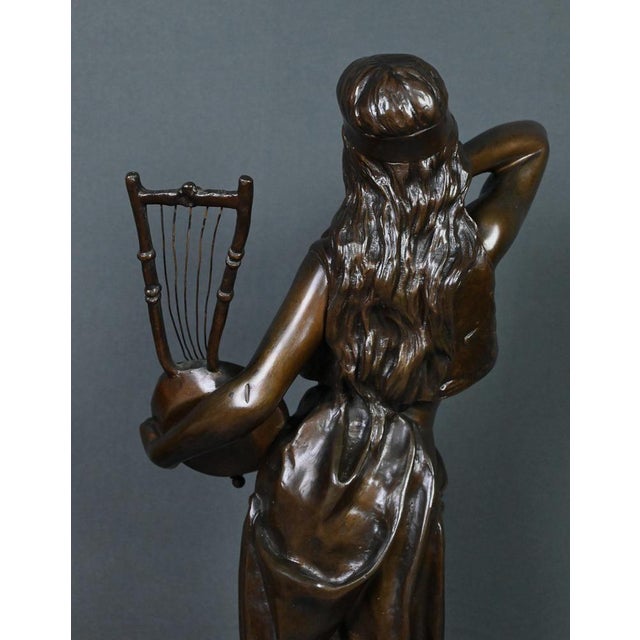 E. Villanis, Bohemian Woman, Late 19th Century, Bronze For Sale - Image 17 of 18