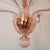 Pink 1970s Italian Pink Neoclassical Murano Glass Chandelier For Sale - Image 8 of 11