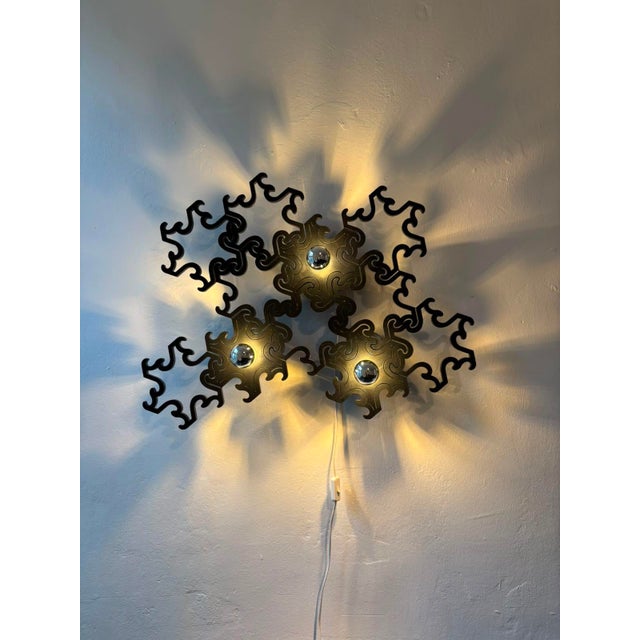 Sculptural Wall Lamp, 1970s For Sale - Image 5 of 9