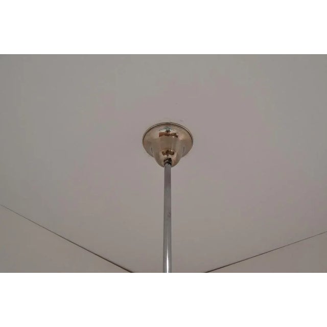 Art Deco Chrome Chandelier, 1930s For Sale - Image 13 of 14
