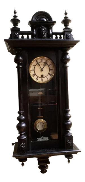 Antique Wall Clock from Junghans, 1880s