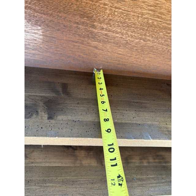 Mid 20th Century Vintage Country Cottage Solid Oak Bookcase With Scalloped Trim For Sale - Image 5 of 8