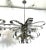 Large Mid-Century Italian Chrome Chandeliers, 1970s, Set of 2 For Sale - Image 13 of 18