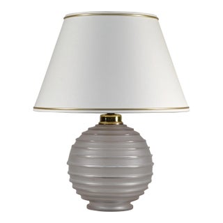 French Art Deco Table Lamp by Georges Leleu 1930s France For Sale