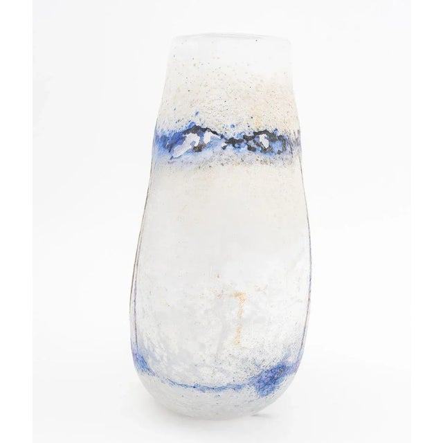 Seguso Arte Vetro Spiral Motif Scavo Glass Vase For Sale In New York - Image 6 of 9