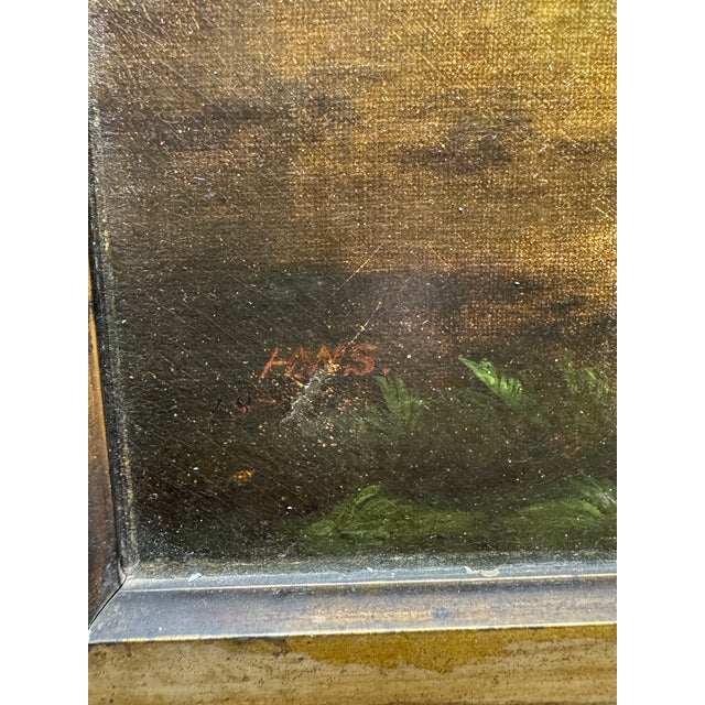19th-Century American Equestrian Trotting Horse Oil on Canvas For Sale - Image 10 of 12