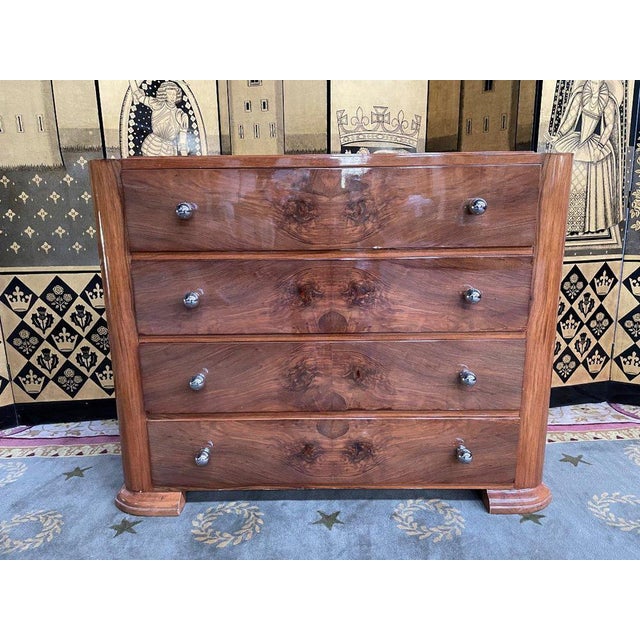 Art Deco Chest of Drawers in Wood For Sale - Image 11 of 11